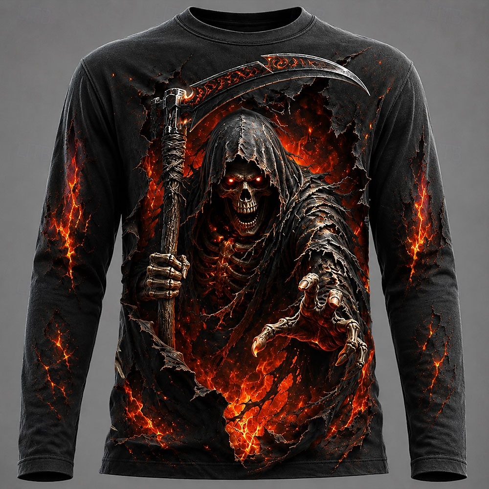 3D Printing Custom - Camiseta de manga larga con estampado